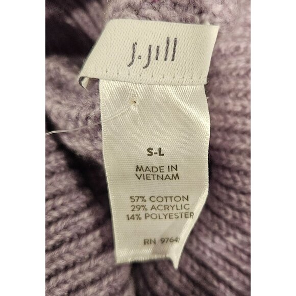 J. Jill Woman Size OS S-L Poncho Style Ribbed Knit Turtle Neck Sweater NWT Boho - Picture 7 of 9